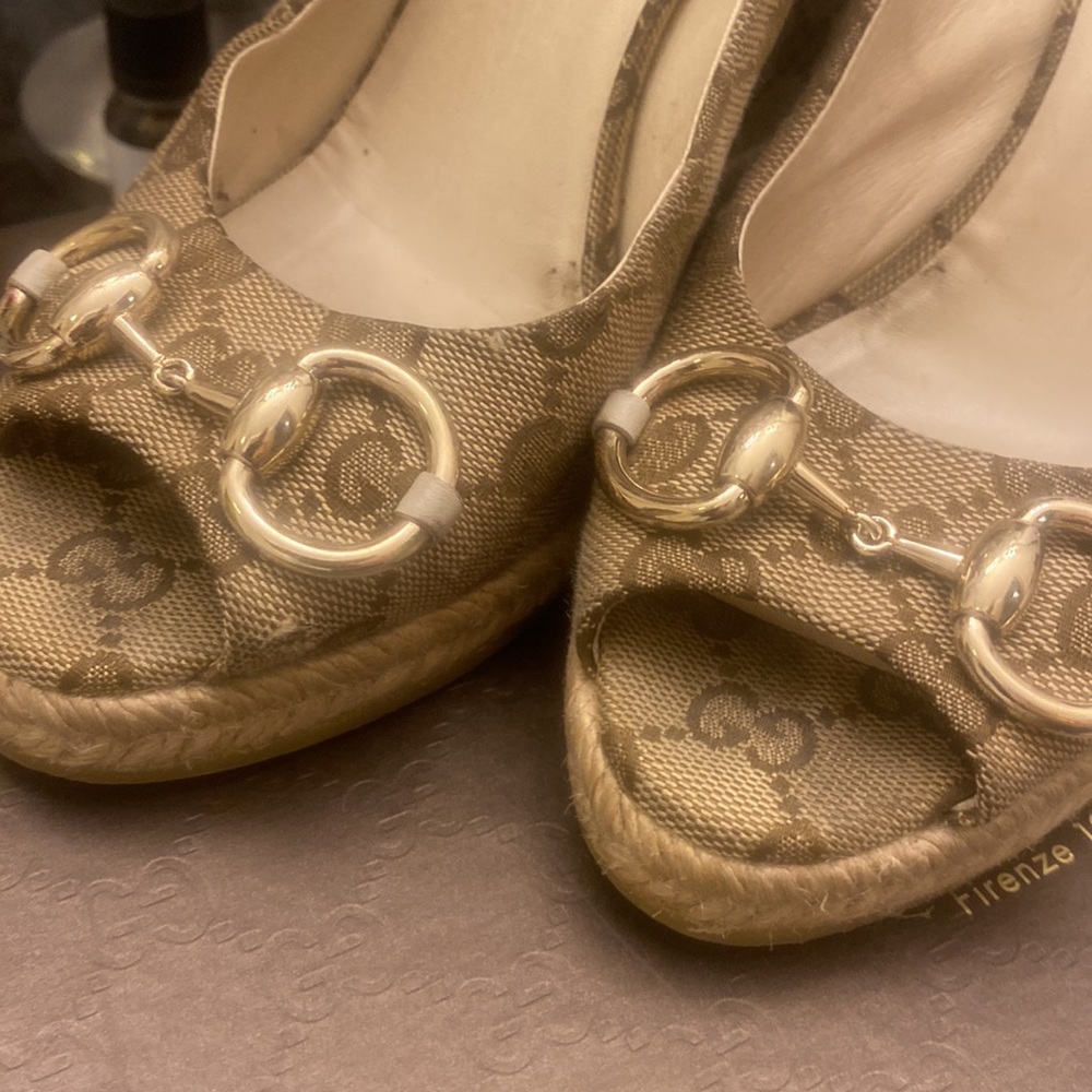 Gucci Wedge Real Real Real ! Authentic - image 2